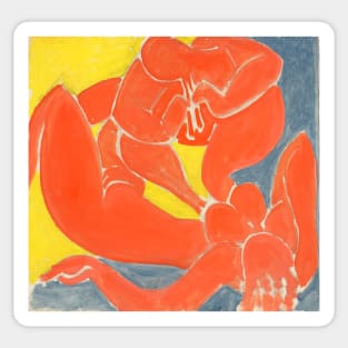 Nymphe et Faune Rouge, 1939 Sticker